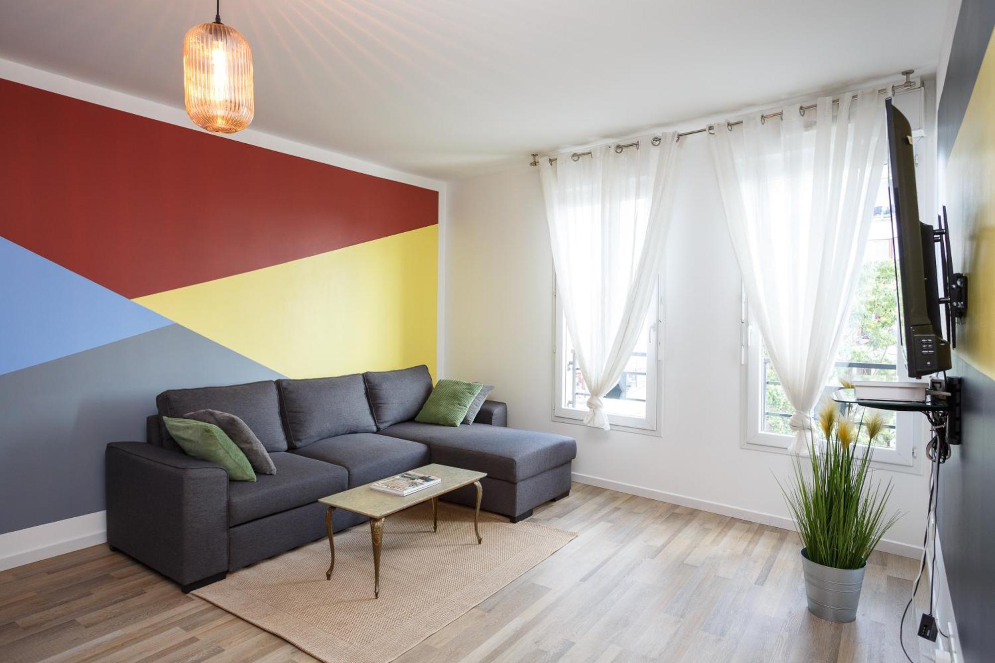 Appartement Cosy Pres De Paris Avec Vue Sur La Tour Eiffel - Parking & Wifi 阿让特伊 外观 照片