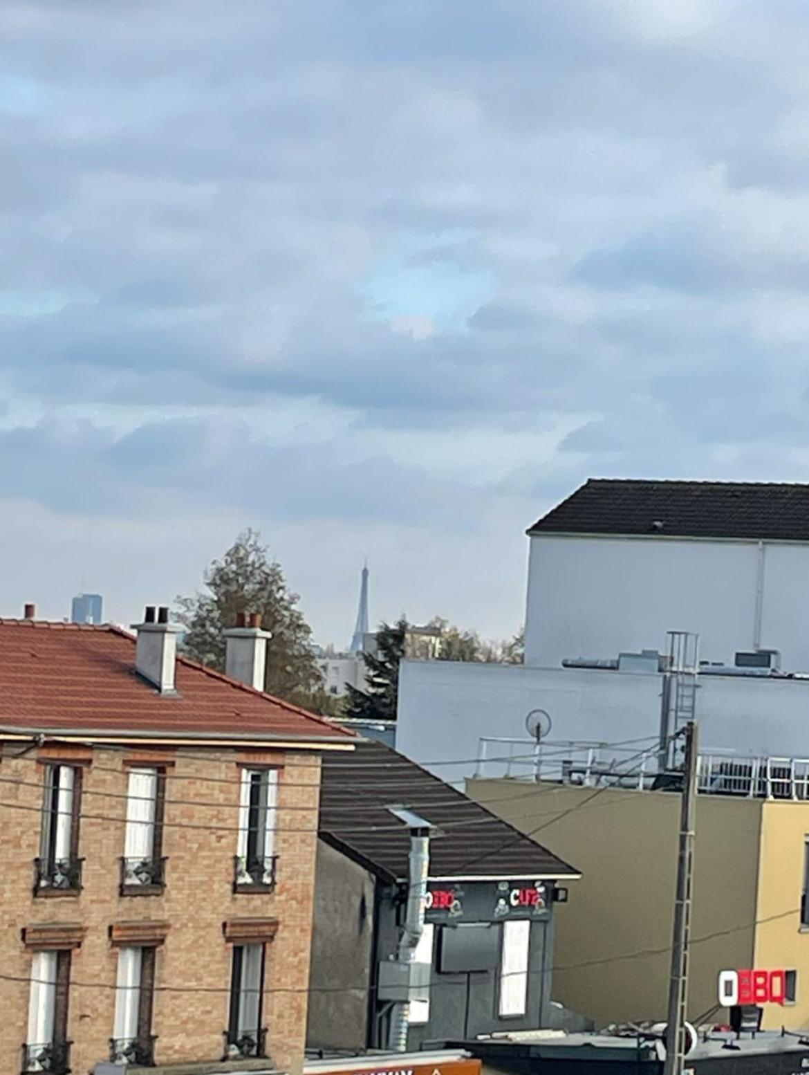 Appartement Cosy Pres De Paris Avec Vue Sur La Tour Eiffel - Parking & Wifi 阿让特伊 外观 照片
